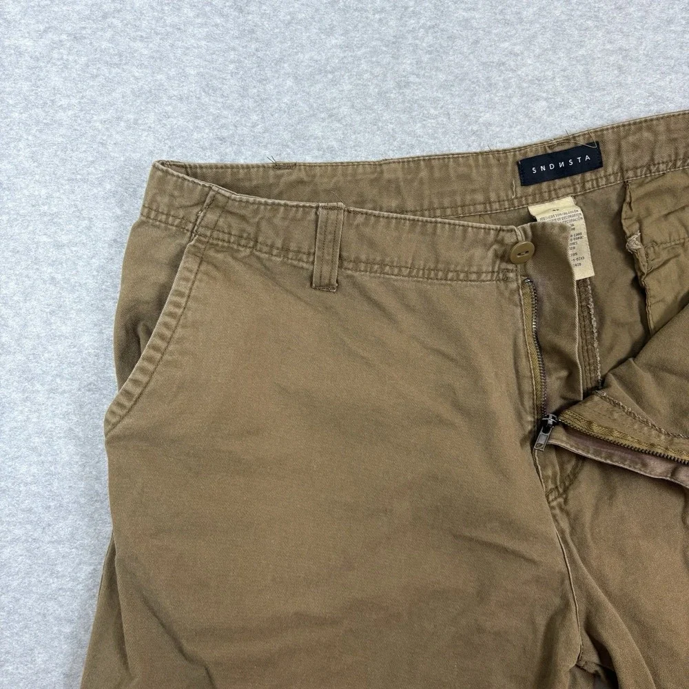 SNDNSTA Mens 42 Chino Shorts Brown Cotton Utility Gorpcore Outdoor Cargo 742478